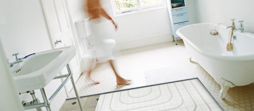 Bathroom electric underfloor heating systems