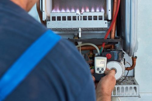 Gas boiler service